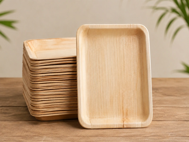 Placeholder photo: Areca Leaf Trays, real product photo pending